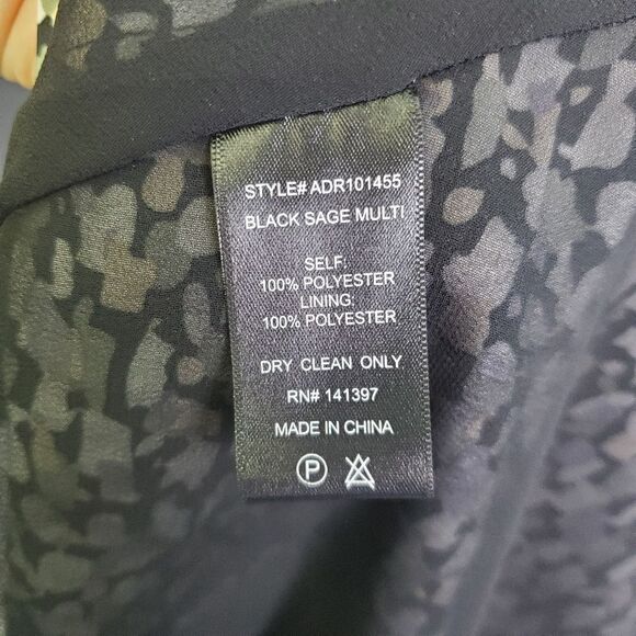 ASTR The Label Printed Satin Cowl Neck Dress Multicolor Small - Picture 8 of 8